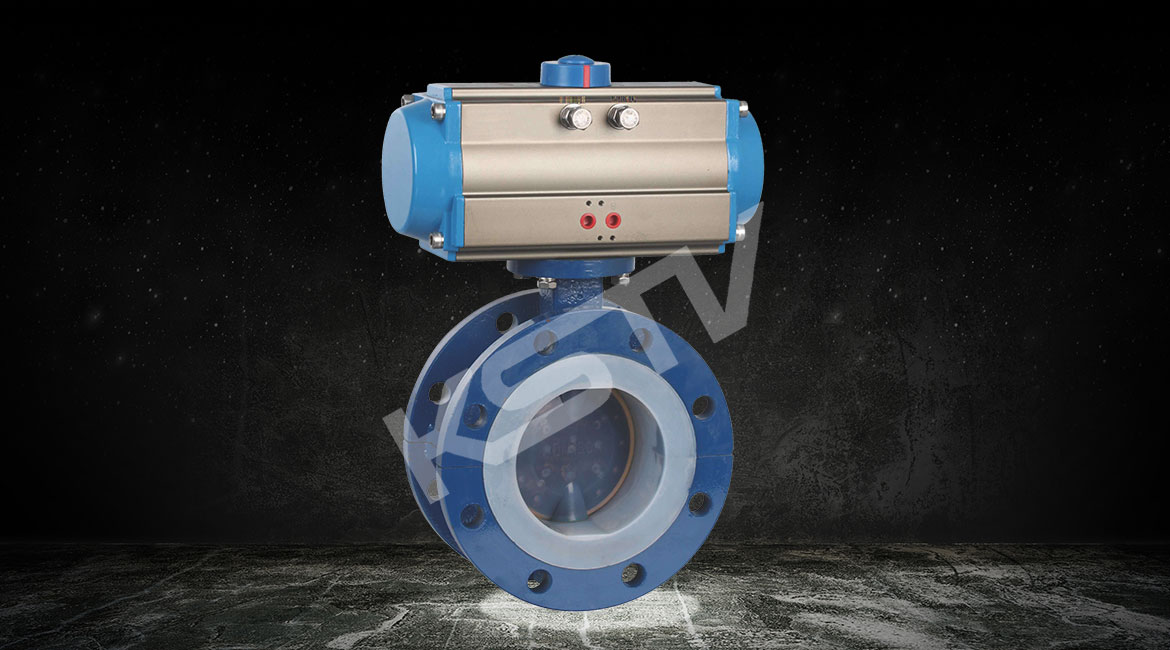 氣動襯氟法蘭（lán）蝶（dié）閥