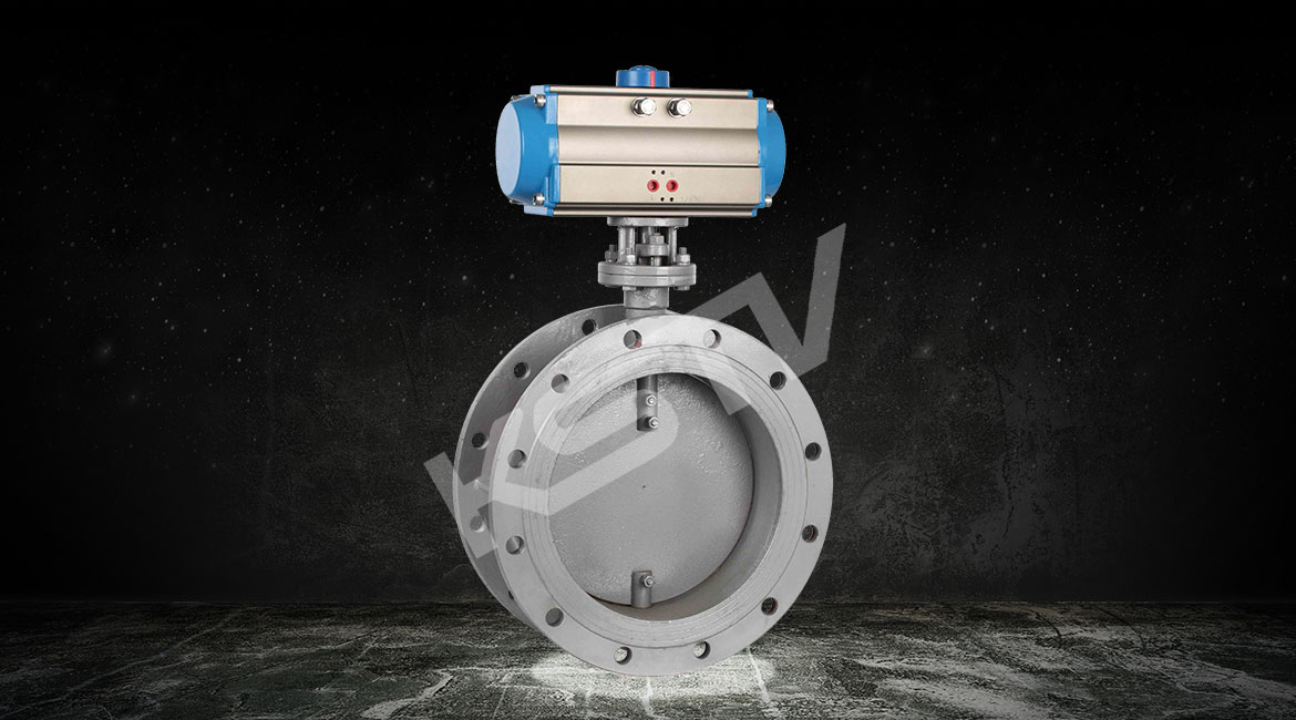 氣動法蘭式通風蝶閥